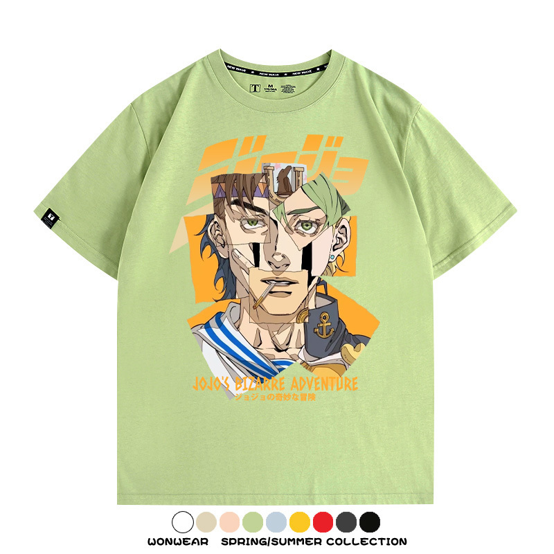 JOJO的奇妙冒險聯名 親子情侶裝寬鬆短袖T