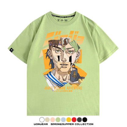 JOJO的奇妙冒險聯名 親子情侶裝寬鬆短袖T