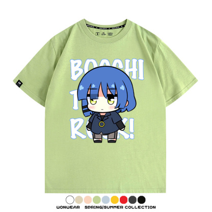 Q版孤獨搖滾 親子情侶裝寬鬆短袖T