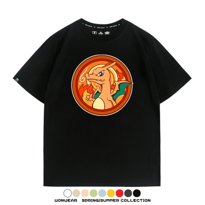 寶可夢卡通可愛頭像合集 親子情侶寬鬆短袖T