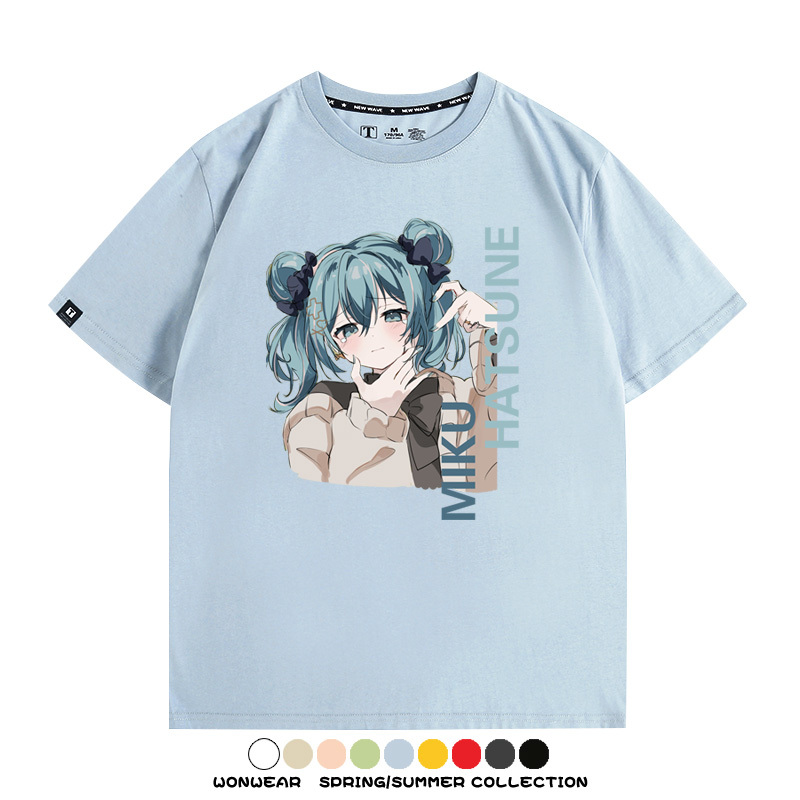 MIKU曲繪初音未來 親子情侶裝寬鬆短袖T