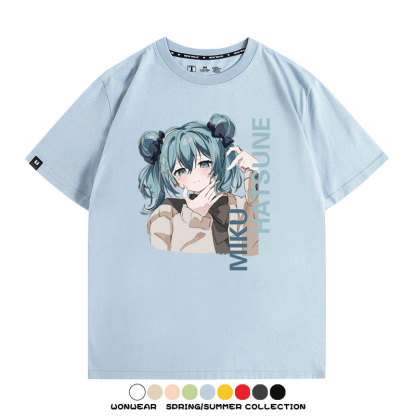 MIKU曲繪初音未來 親子情侶裝寬鬆短袖T