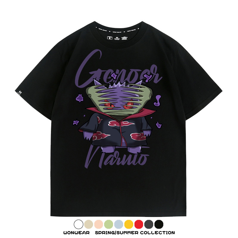 耿鬼火影忍者聯名動漫周邊短袖T恤