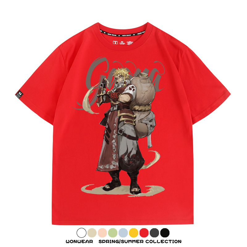 火影忍者我愛羅動漫聯名 親子情侶裝寬鬆短袖T