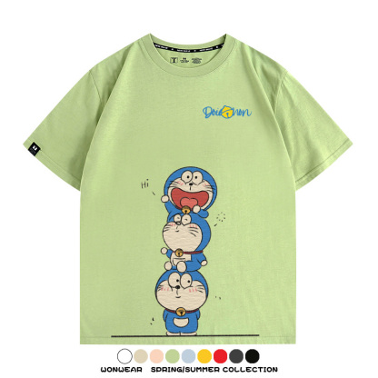 哆啦A夢聯名 親子情侶裝寬鬆短袖T