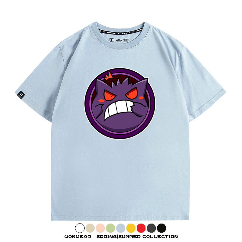 寶可夢卡通可愛頭像合集 親子情侶寬鬆短袖T