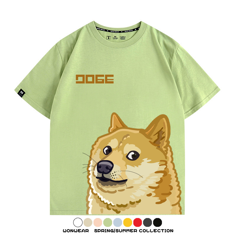 謝謝你狗子網紅柴犬表情包 親子情侶裝寬鬆短袖T