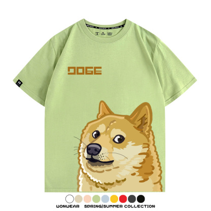 謝謝你狗子網紅柴犬表情包 親子情侶裝寬鬆短袖T