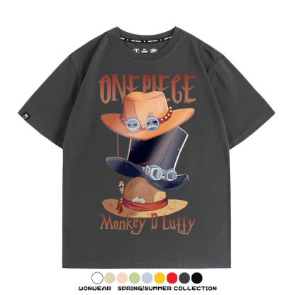 航海王路飛薩博艾斯聯名 親子情侶裝寬鬆短袖T