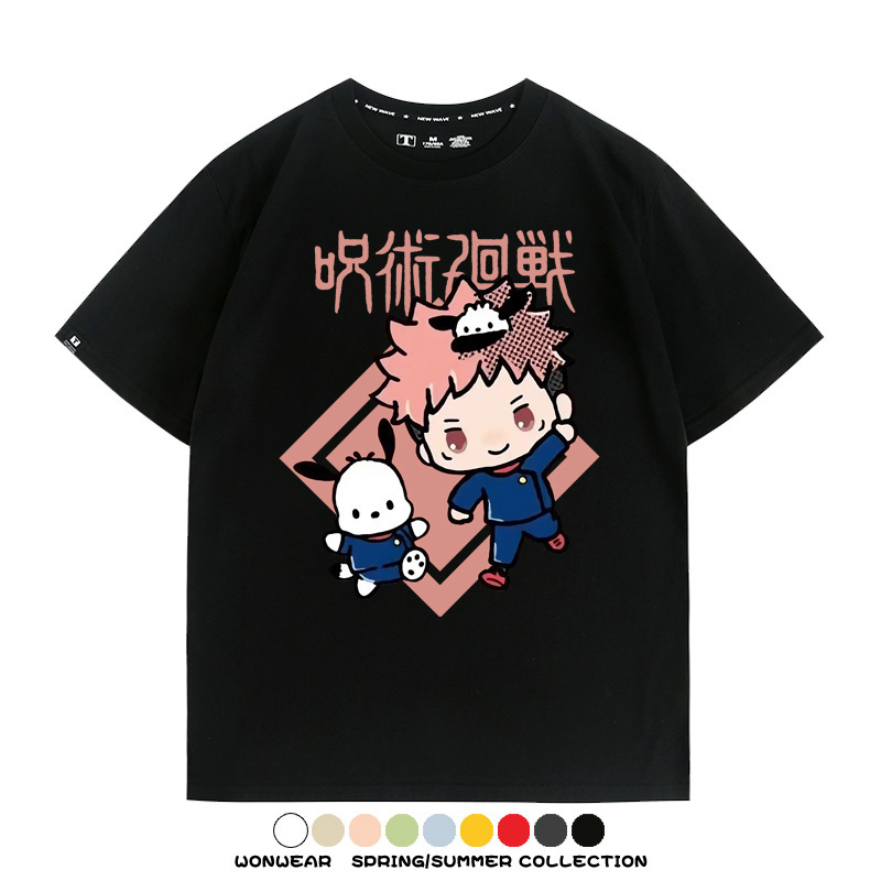 咒術迴戰聯名三麗鷗 親子情侶裝寬鬆短袖T