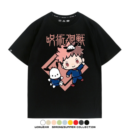 咒術迴戰聯名三麗鷗 親子情侶裝寬鬆短袖T