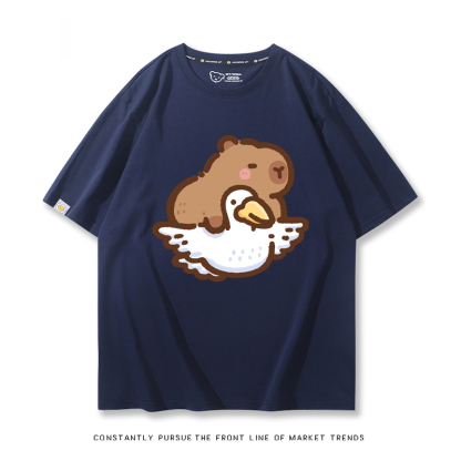 卡皮巴拉 2024親子情侶男女同款 T恤