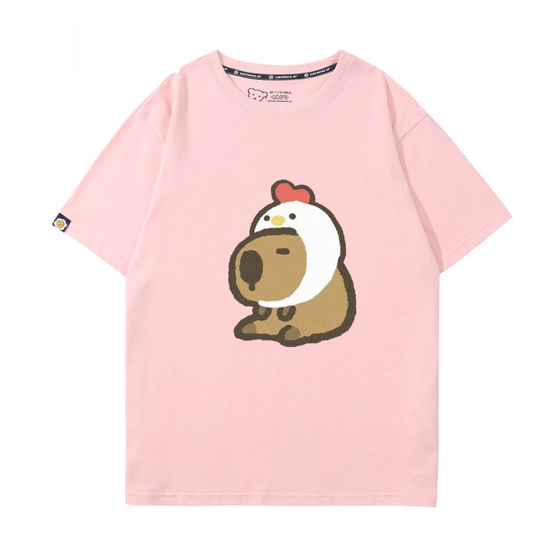卡皮巴拉 2024親子情侶男女同款 T恤