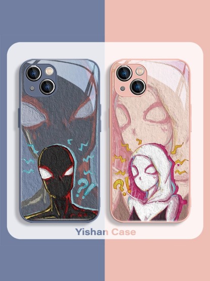 蘋果 系列蜘蛛俠 液態玻璃防摔殼