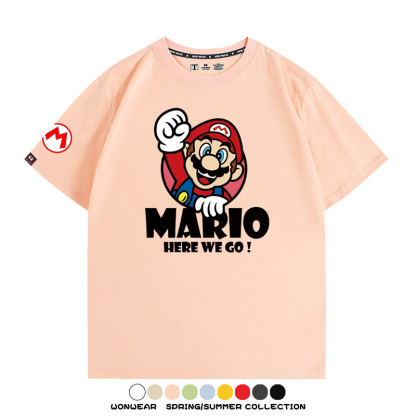 超級瑪利歐兄弟聯名 親子情侶寬鬆短袖T