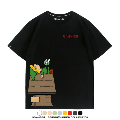 薩爾達史努比聯動 親子情侶裝寬鬆短袖T