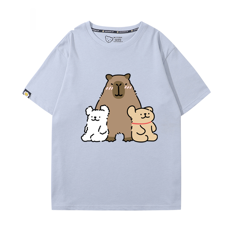 卡皮巴拉 2024親子情侶男女同款 T恤