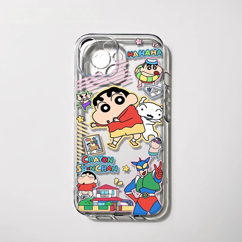 蘋果 系列蠟筆小新天使眼透明防摔軟殼