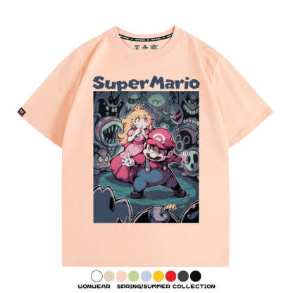 超級瑪利歐遊戲周邊短袖T恤