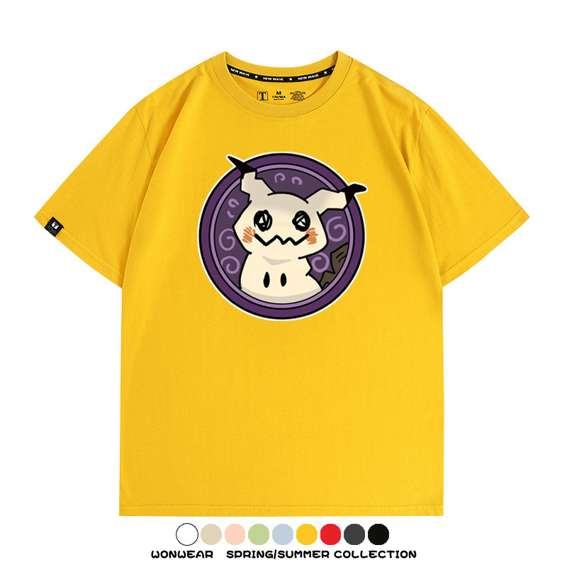 寶可夢卡通可愛頭像合集 親子情侶寬鬆短袖T