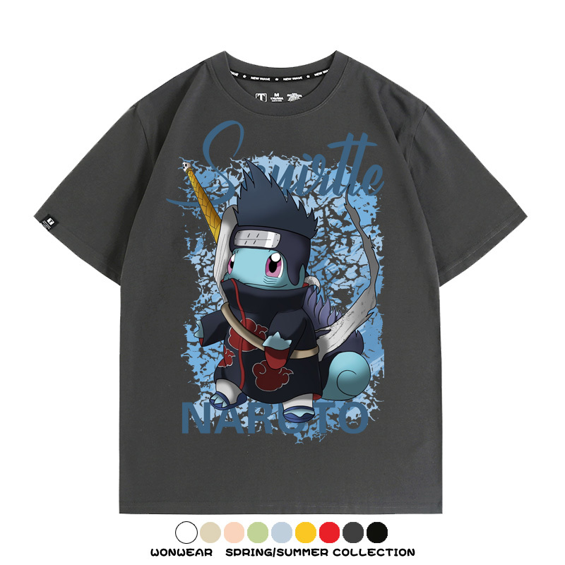 精靈寶可夢聯名火影忍者動漫周邊短袖T恤