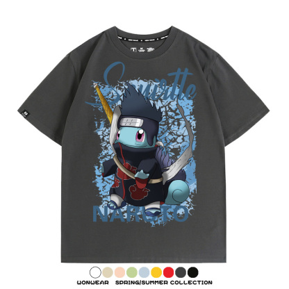 精靈寶可夢聯名火影忍者動漫周邊短袖T恤
