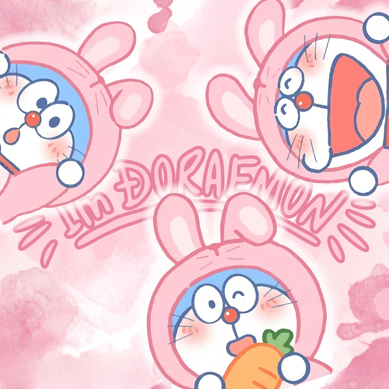 哆啦A夢小兔子聯名 親子情侶裝寬鬆短袖T