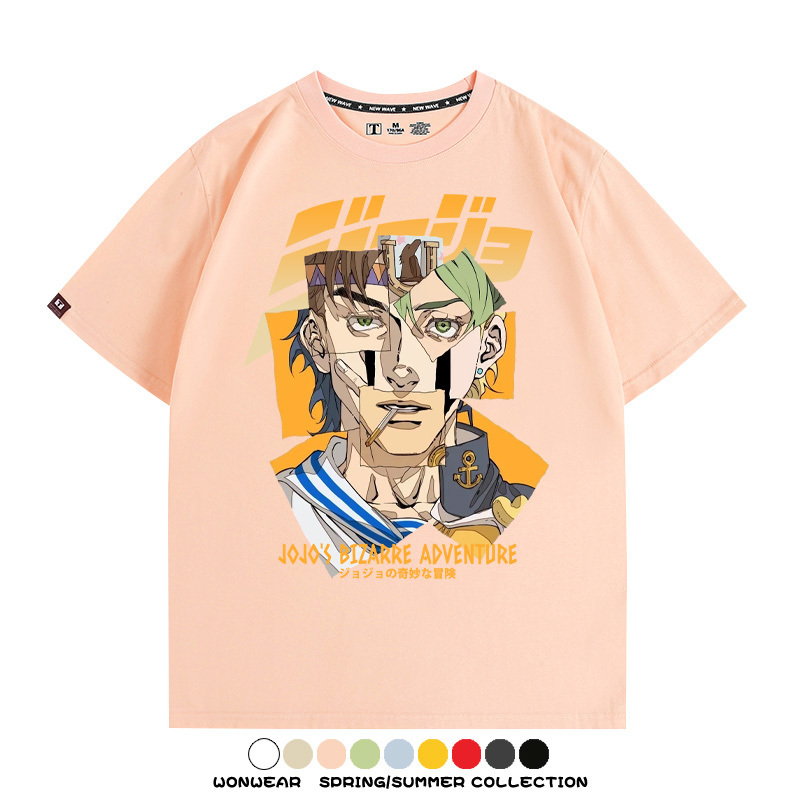 JOJO的奇妙冒險聯名 親子情侶裝寬鬆短袖T