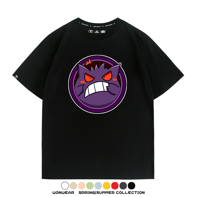 寶可夢卡通可愛頭像合集 親子情侶寬鬆短袖T