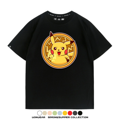 寶可夢卡通可愛頭像合集 親子情侶寬鬆短袖T