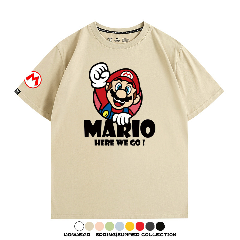 超級瑪利歐兄弟聯名 親子情侶寬鬆短袖T