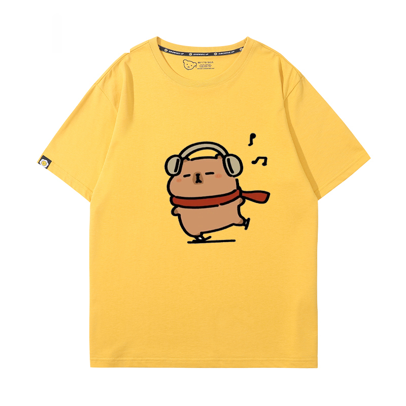 卡皮巴拉 2024親子情侶男女同款 T恤
