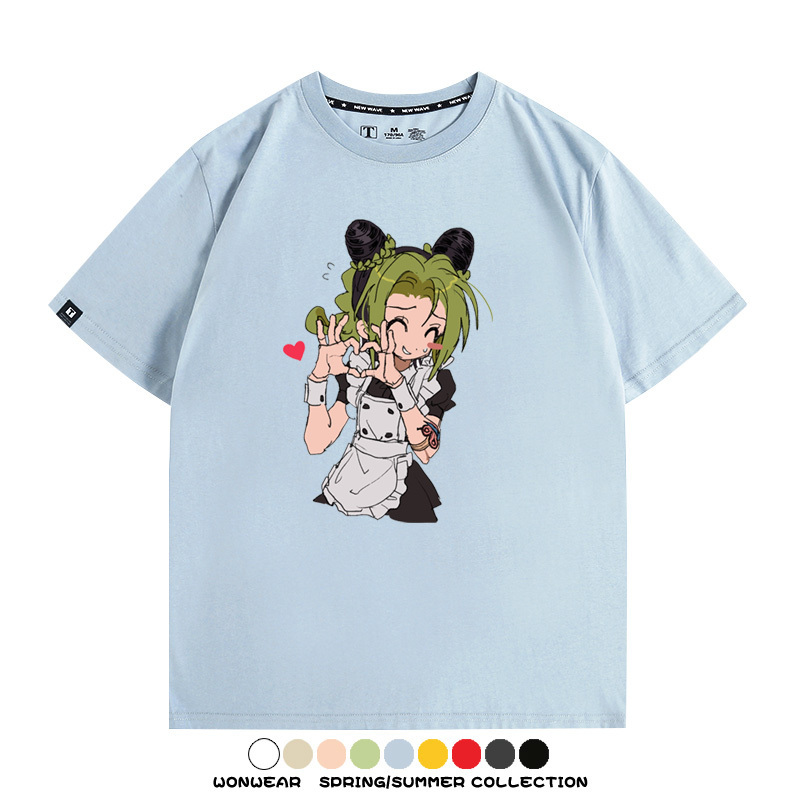 JOJO的奇妙冒險石之海動漫空條徐倫卡通周邊聯名短袖夏男純棉T恤