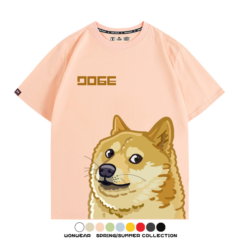 謝謝你狗子網紅柴犬表情包 親子情侶裝寬鬆短袖T