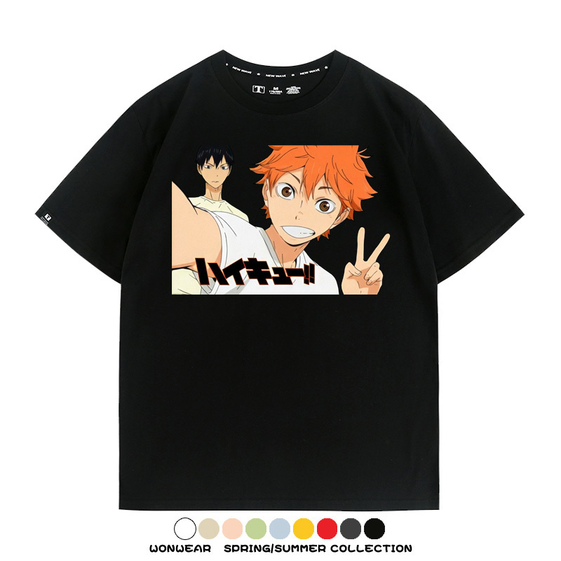 排球少年動漫周邊短袖T恤