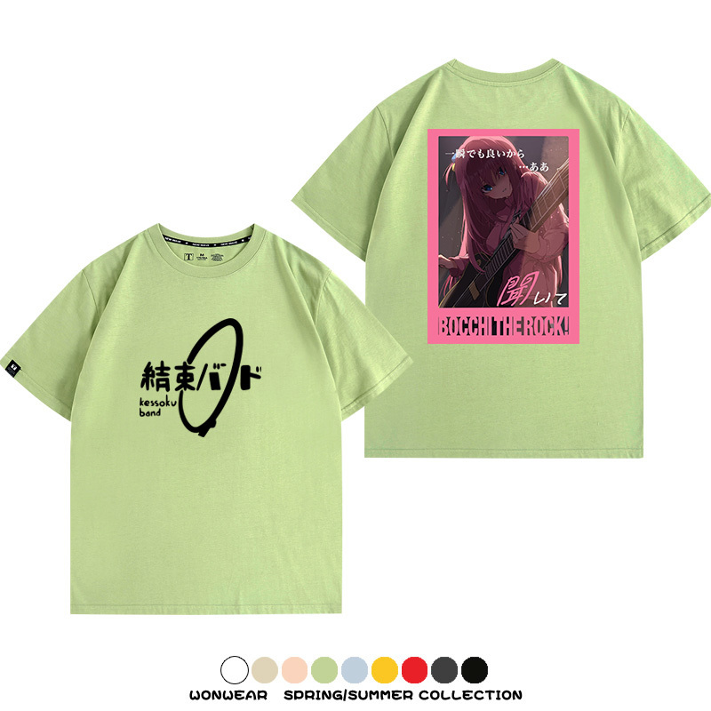 孤獨搖滾結束樂隊 親子情侶裝寬鬆短袖T