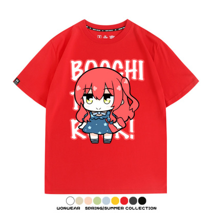 Q版孤獨搖滾 親子情侶裝寬鬆短袖T