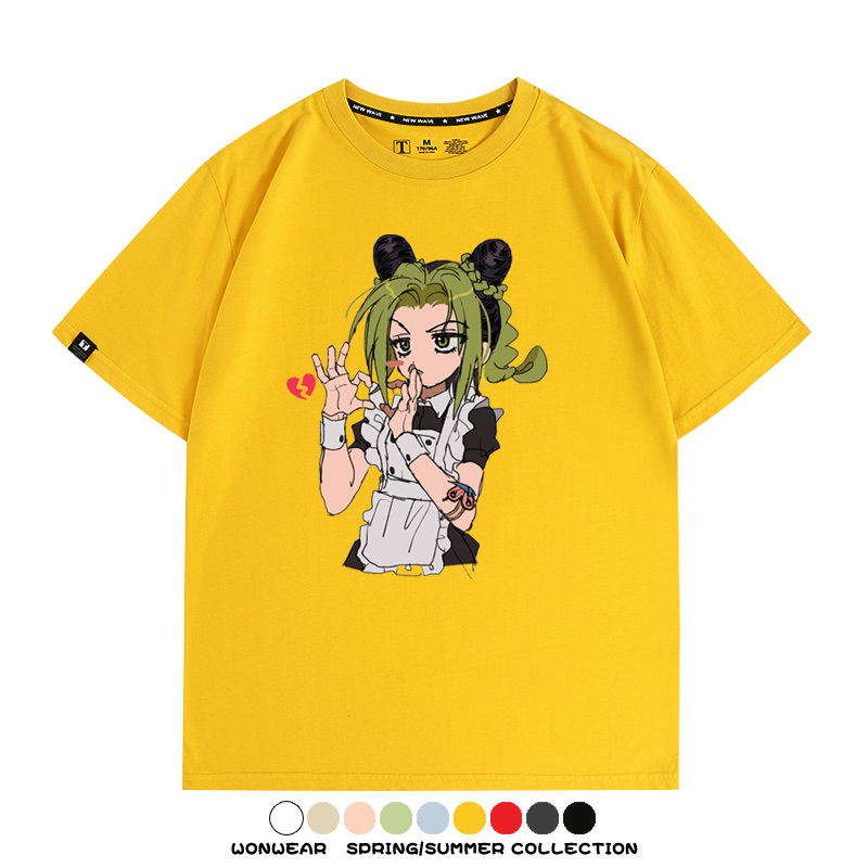 JOJO的奇妙冒險石之海動漫空條徐倫卡通周邊聯名短袖夏男純棉T恤