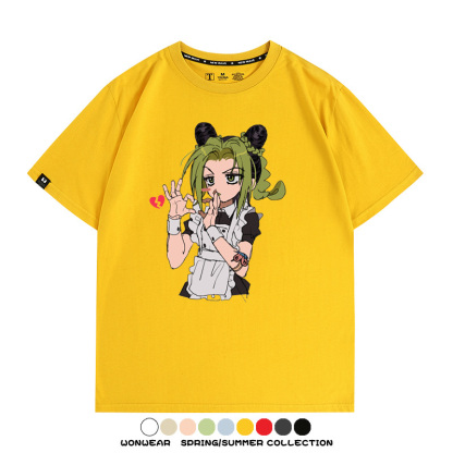 JOJO的奇妙冒險石之海動漫空條徐倫卡通周邊聯名短袖夏男純棉T恤