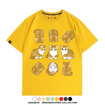 貓福珊迪可愛萌寵周邊短袖T恤