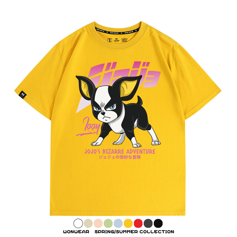 JOJO的奇妙冒險聯名伊奇愚者替身 親子情侶裝寬鬆短袖T