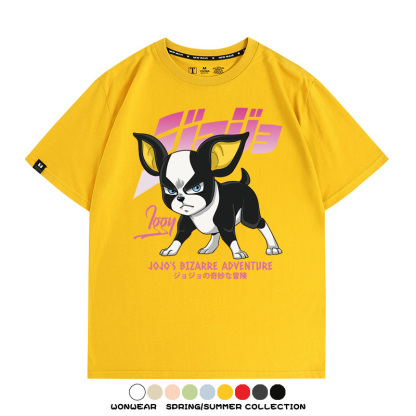 JOJO的奇妙冒險聯名伊奇愚者替身 親子情侶裝寬鬆短袖T