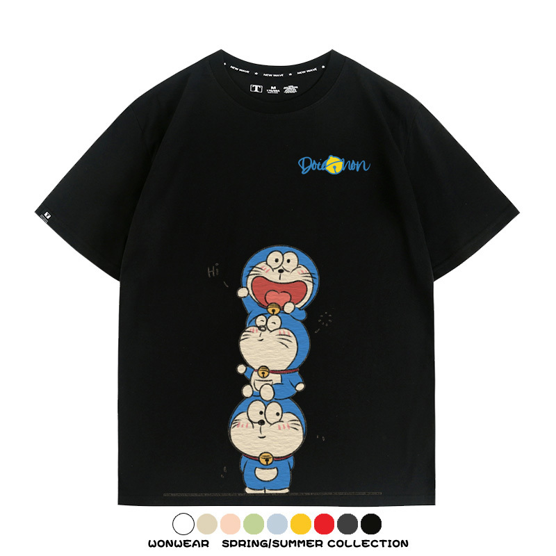 哆啦A夢聯名 親子情侶裝寬鬆短袖T