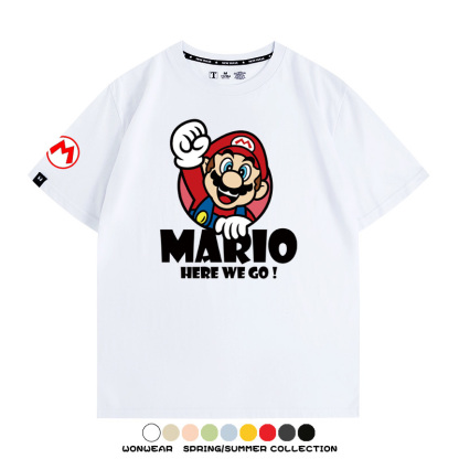 超級瑪利歐兄弟聯名 親子情侶寬鬆短袖T