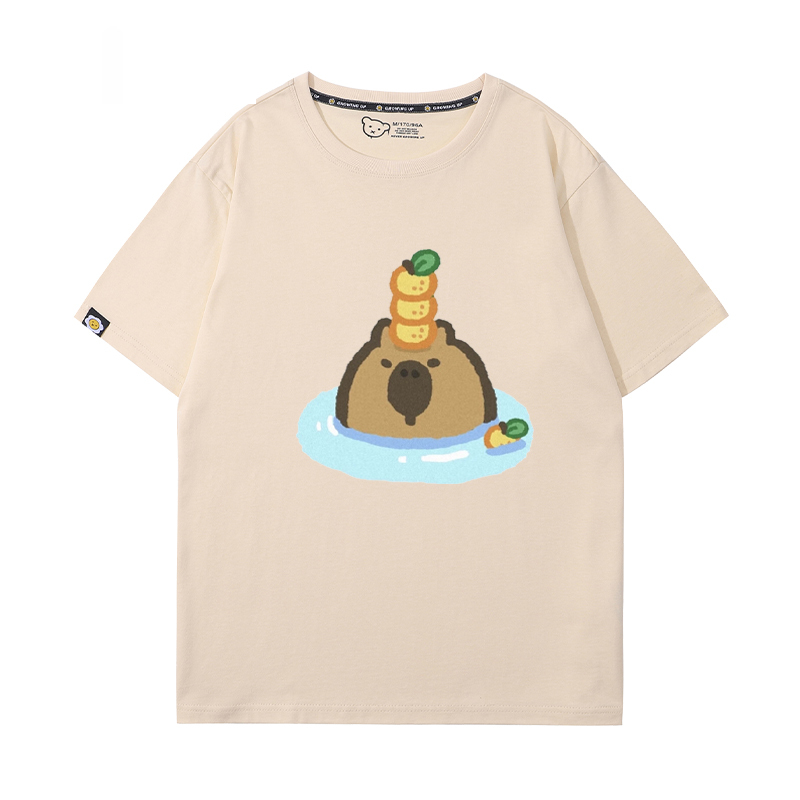 卡皮巴拉 2024親子情侶男女同款 T恤