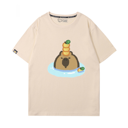 卡皮巴拉 2024親子情侶男女同款 T恤