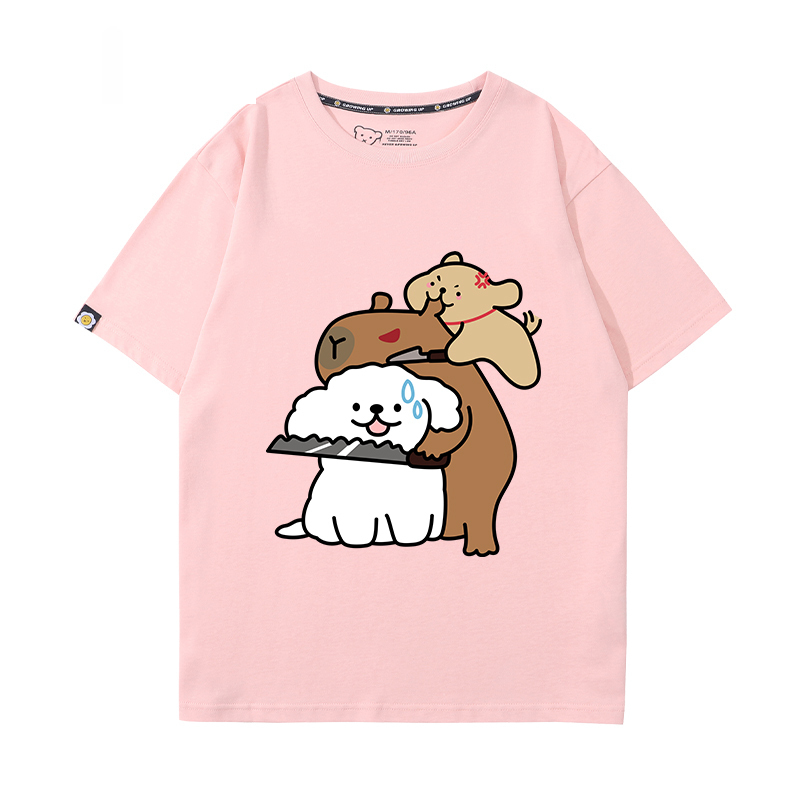 卡皮巴拉 2024親子情侶男女同款 T恤