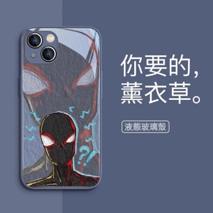 蘋果 系列蜘蛛俠 液態玻璃防摔殼