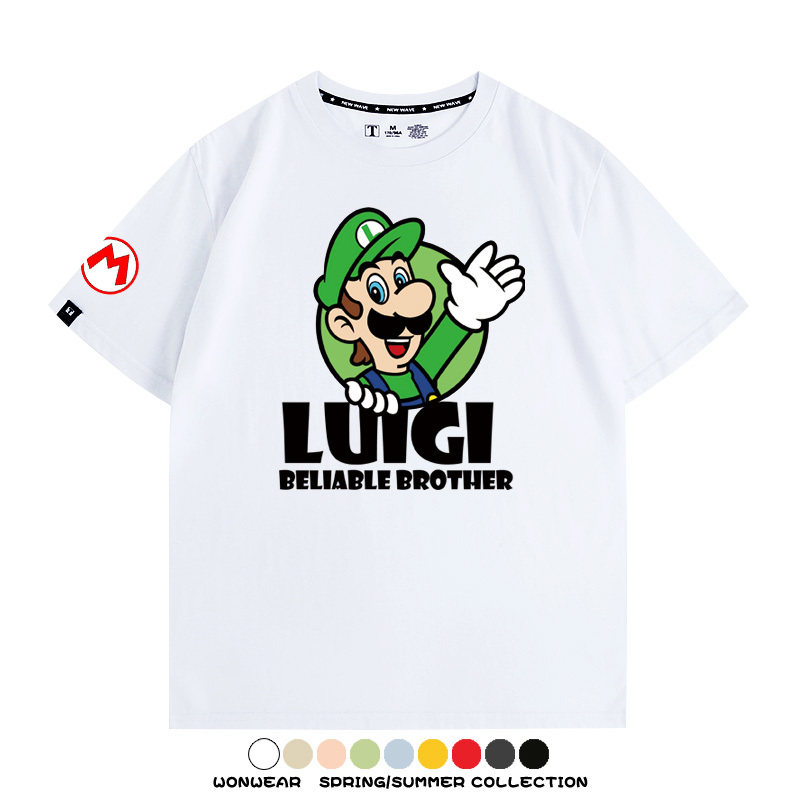 超級瑪利歐兄弟聯名 親子情侶寬鬆短袖T