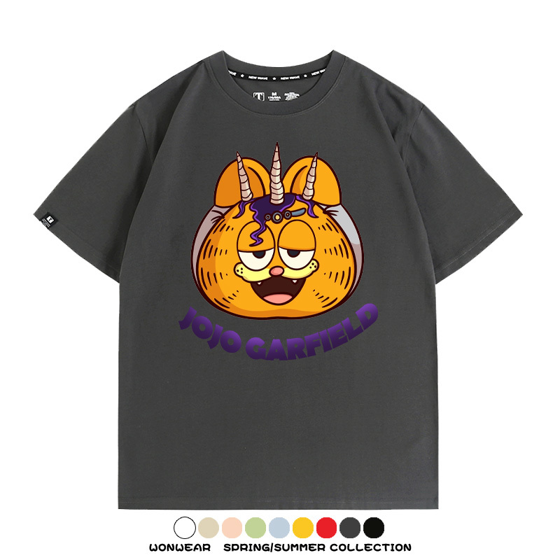 加菲貓聯名JOJO的奇妙冒險周邊短袖T恤